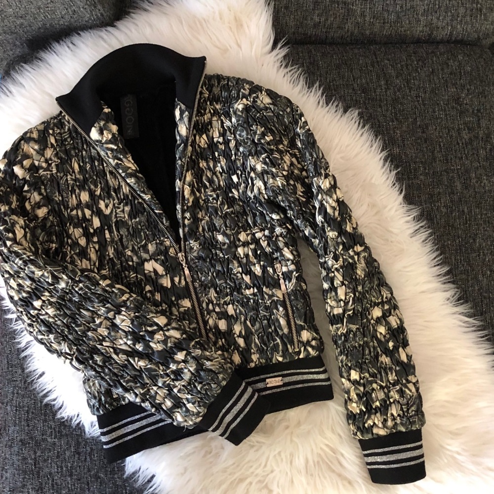 Rare!🌟WAGGON Paris Textured Bomber Jacket